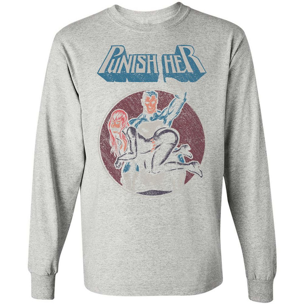 Long Sleeve T-Shirt - D7GXQ684 - Ash - 7