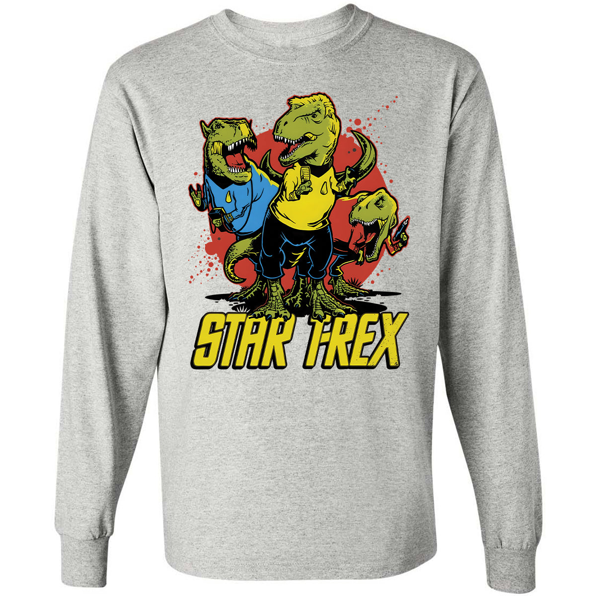 Long Sleeve T-Shirt - M5W7BJFZ - Ash - 7