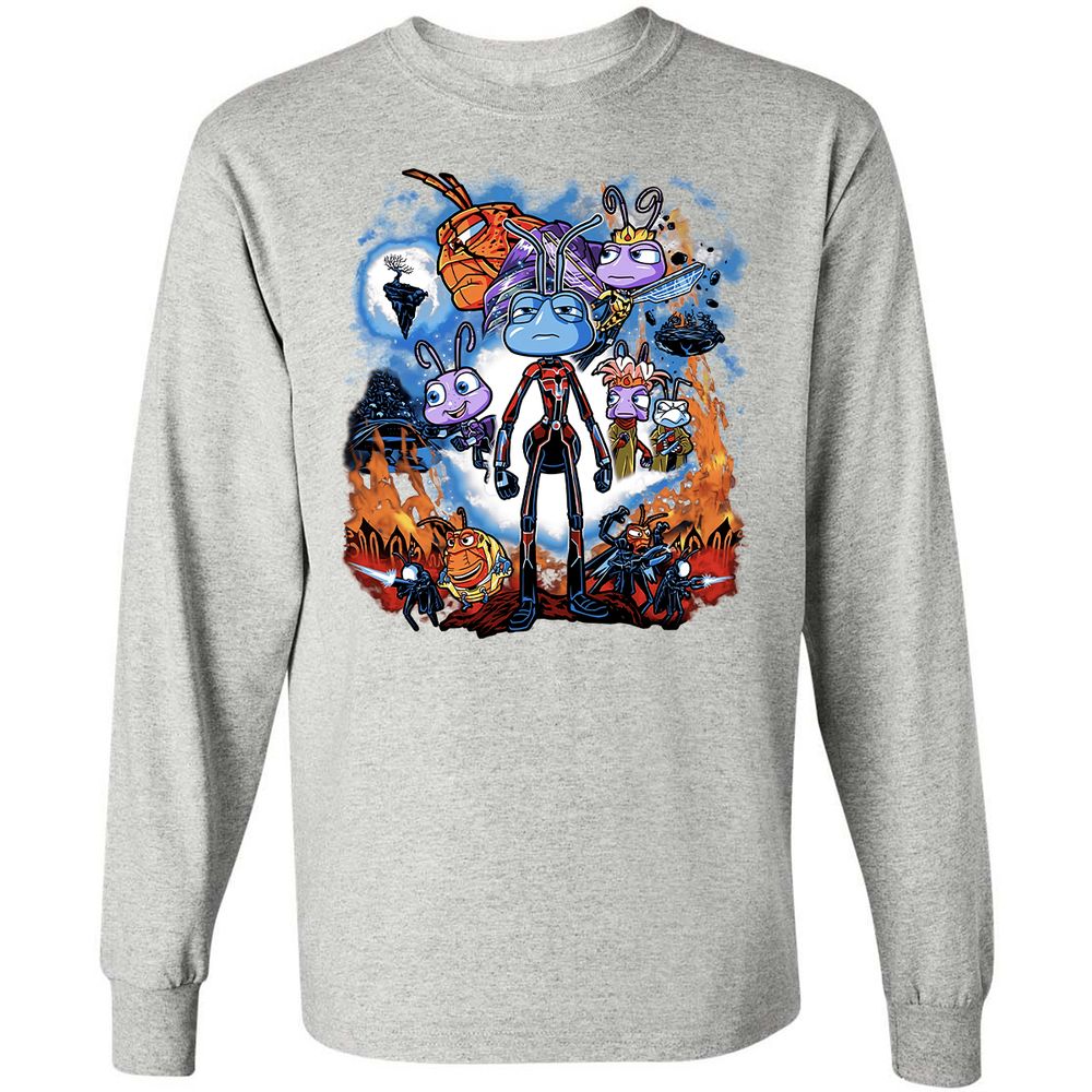 Long Sleeve T-Shirt - VQLBHVP4 - Ash - 7