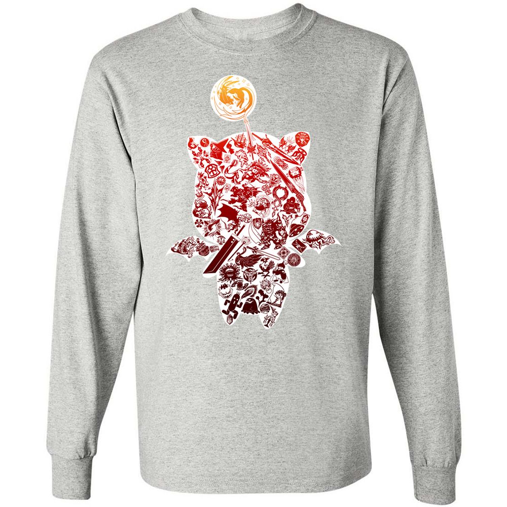 Long Sleeve T-Shirt - P65JJK2T - Ash - 7