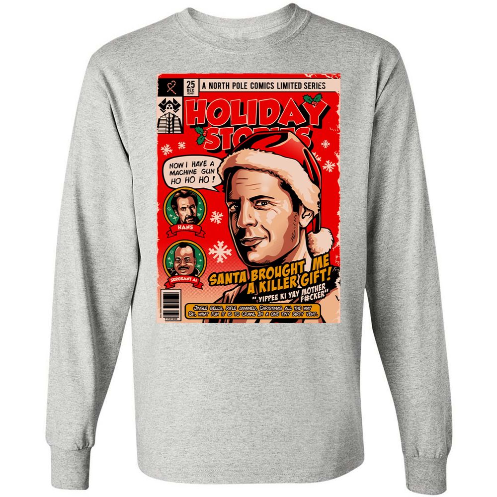 Long Sleeve T-Shirt - W7SXNDXL - Ash - 7