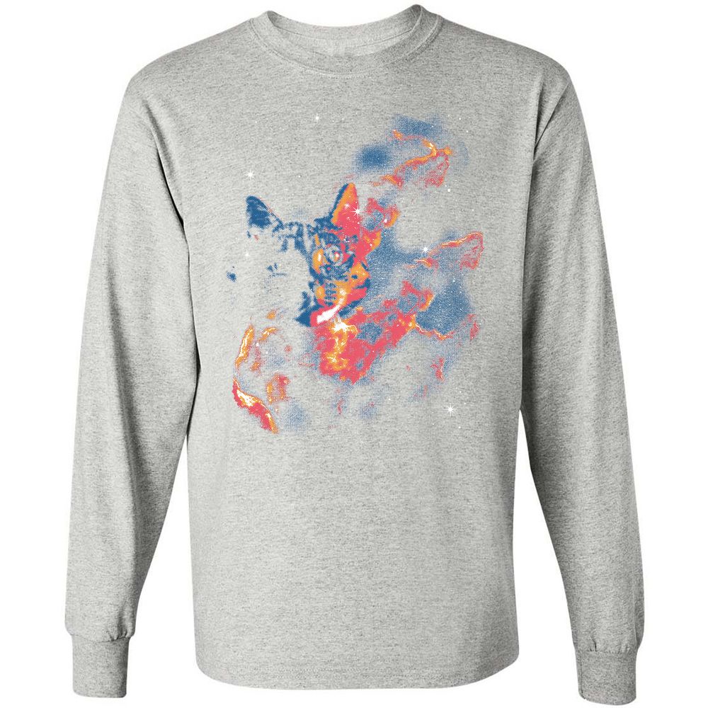 Long Sleeve T-Shirt - M8GZQVBA - Ash - 7