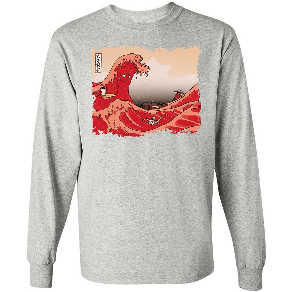 Long Sleeve T-Shirt - SDQTG7Y5 - Ash - 7