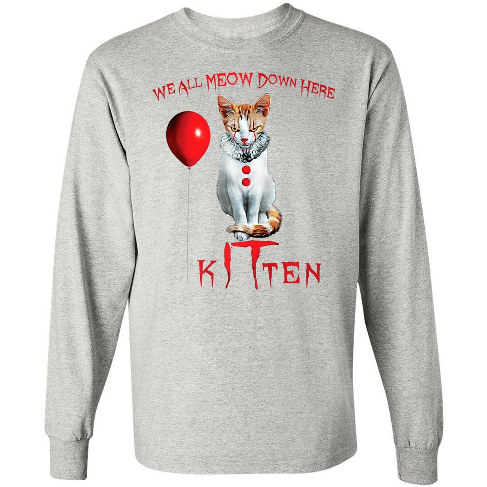 Long Sleeve T-Shirt - KL8PFMJG - Ash - 7