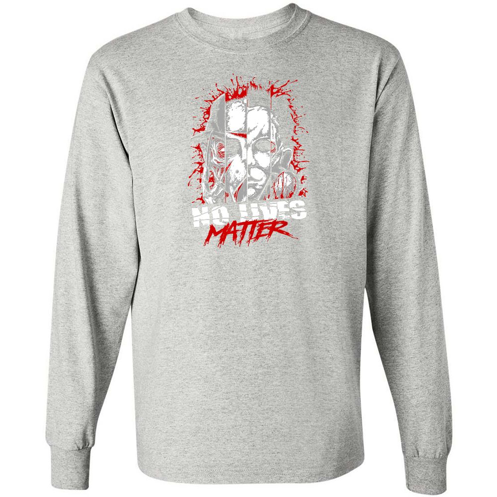 Long Sleeve T-Shirt - KGHJH338 - Ash - 7