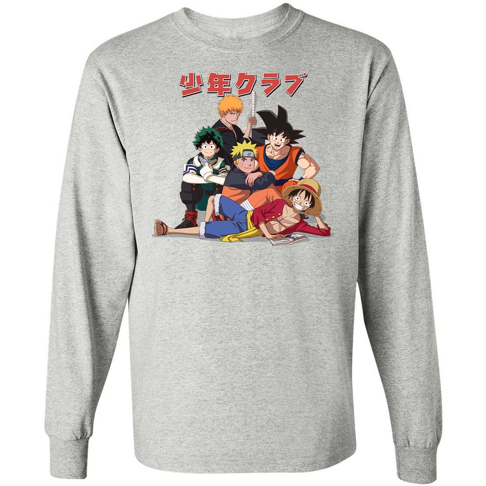 Long Sleeve T-Shirt - 1MHCVJ9D - Ash - 7
