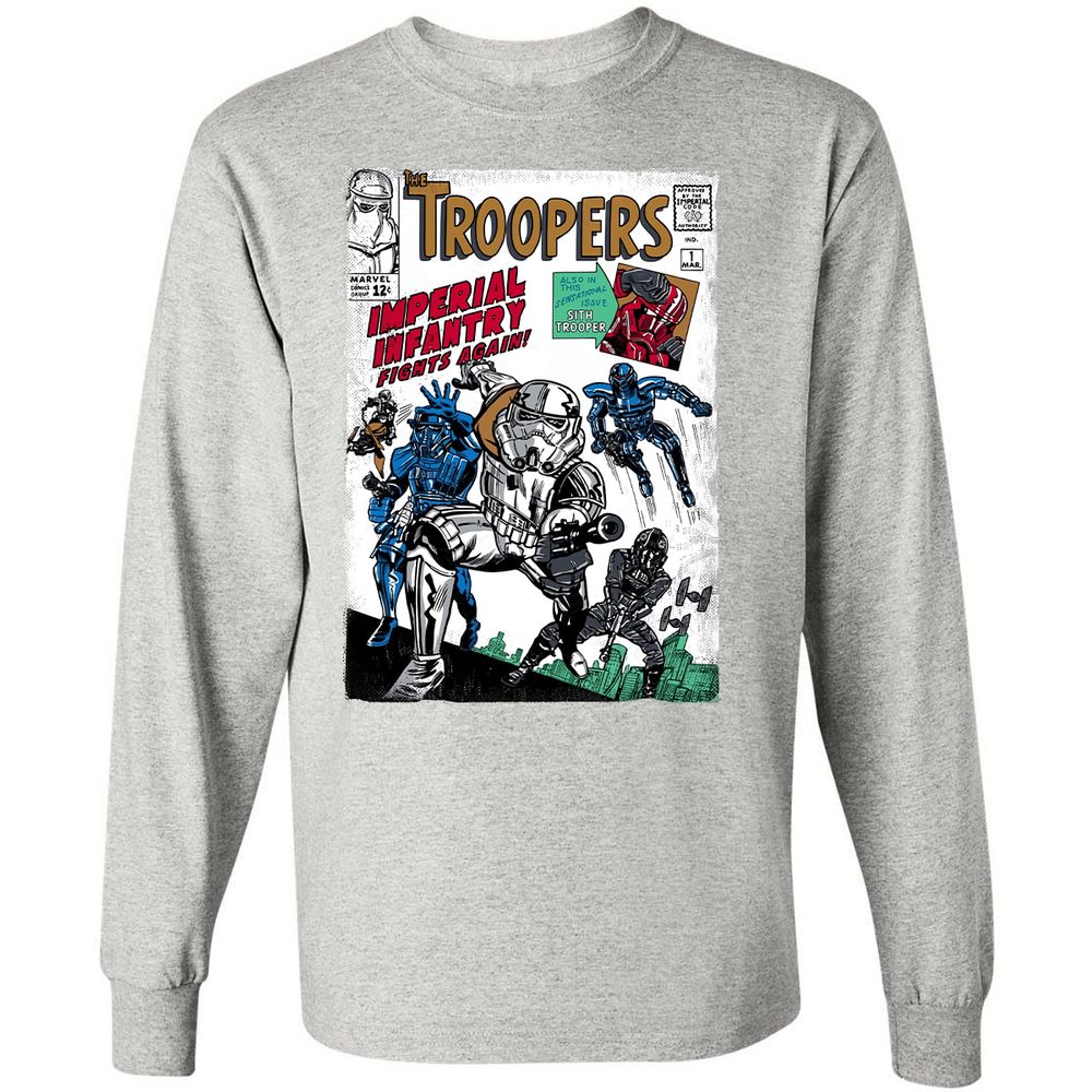 Long Sleeve T-Shirt - 48BLMHJ7 - Ash - 7