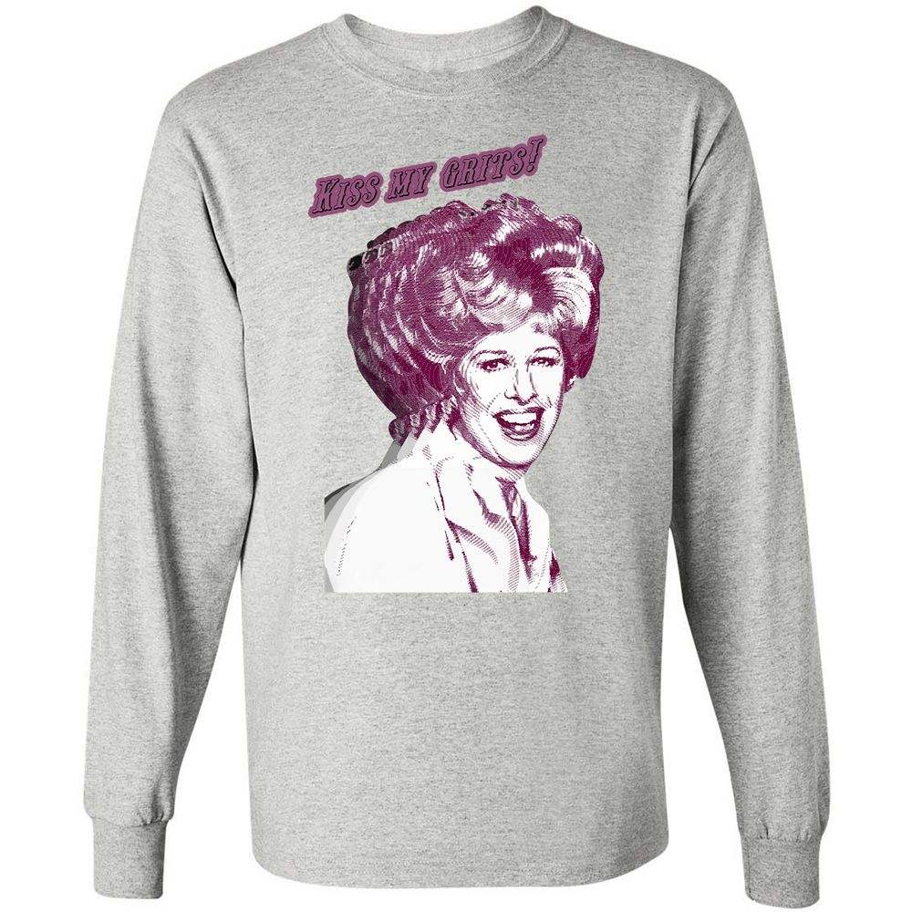 Long Sleeve T-Shirt - 84K5HDWF - Ash - 7