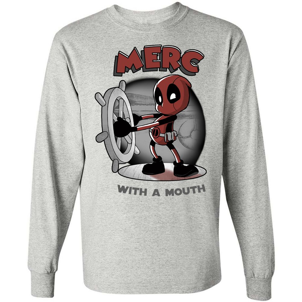 Long Sleeve T-Shirt - B3PL9ZPB - Ash - 7