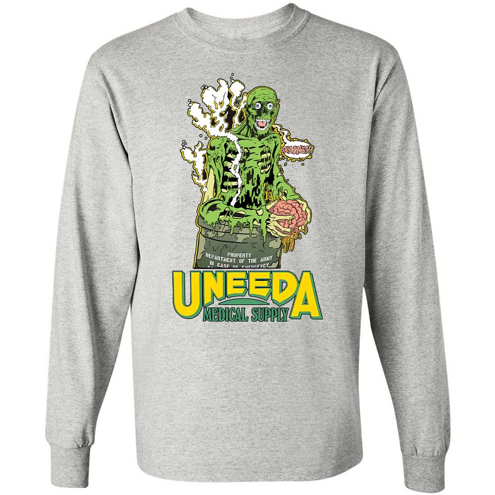 Long Sleeve T-Shirt - F67PURP9 - Ash - 7