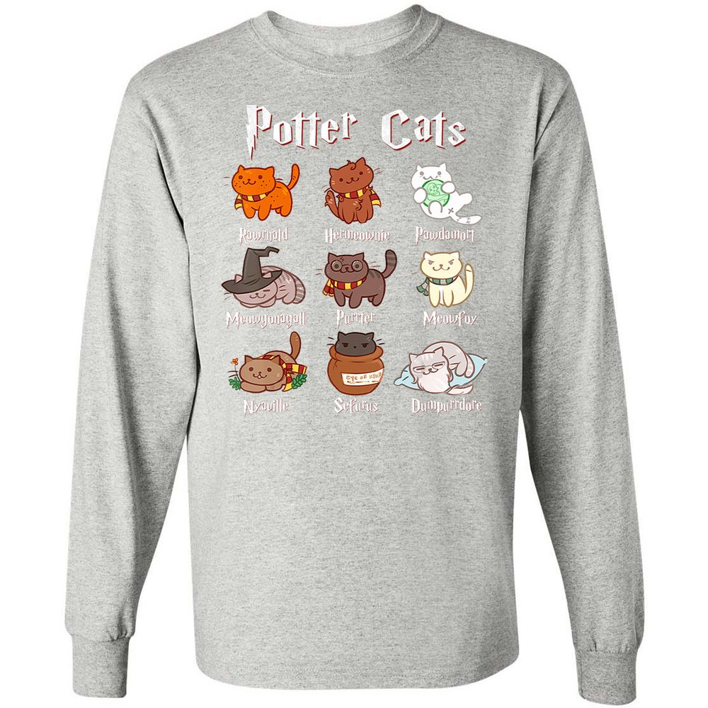 Long Sleeve T-Shirt - W9AAY7MQ - Ash - 7