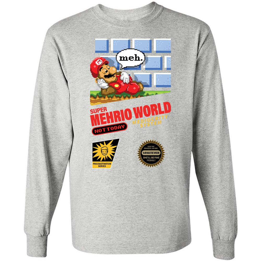 Long Sleeve T-Shirt - UQNTM1SY - Ash - 7