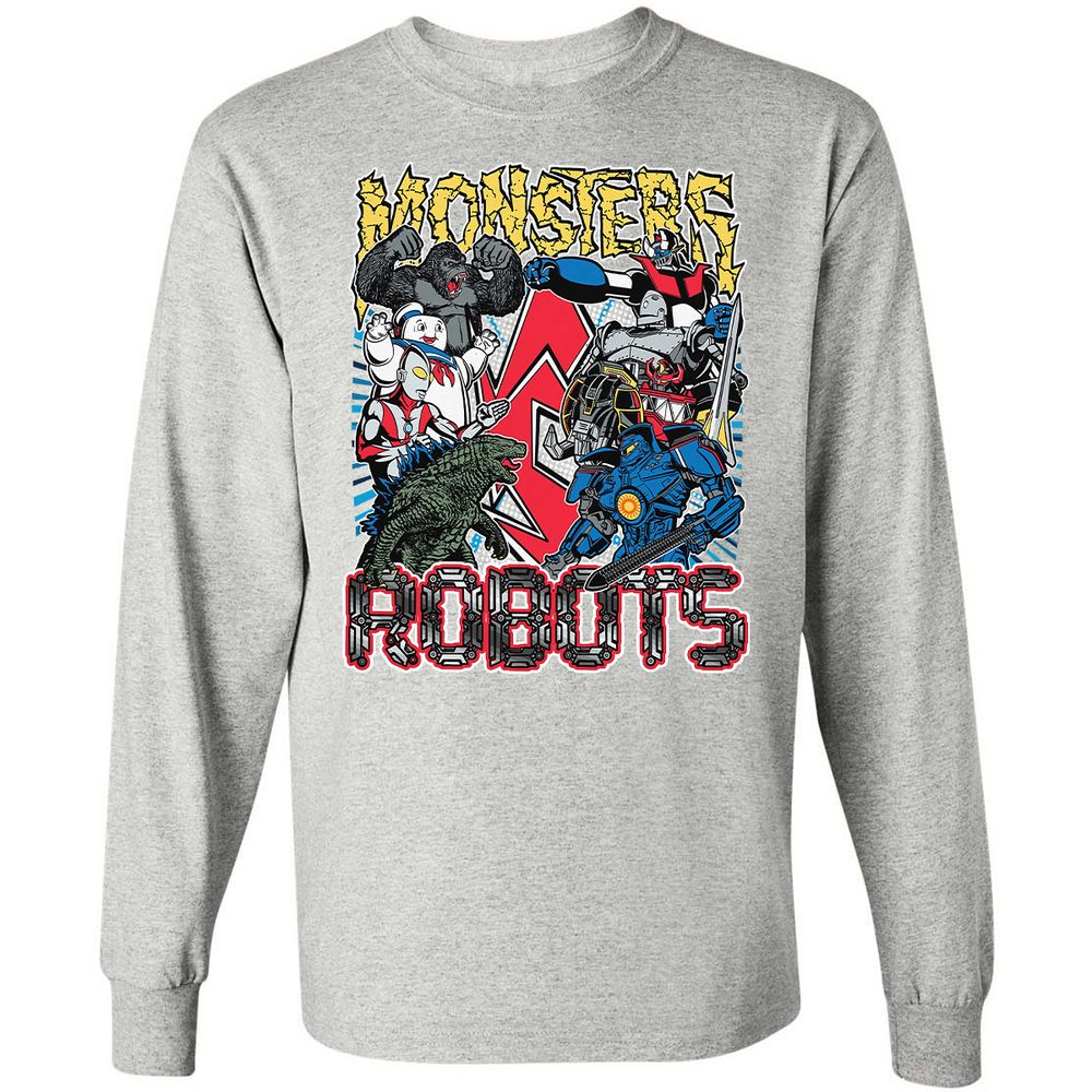 Long Sleeve T-Shirt - W3FAHGM3 - Ash - 7