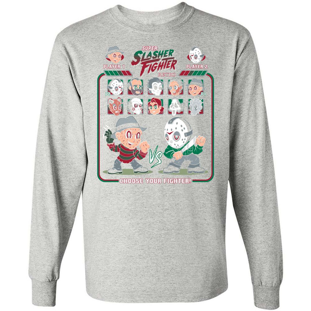 Long Sleeve T-Shirt - K6NHK8GR - Ash - 7