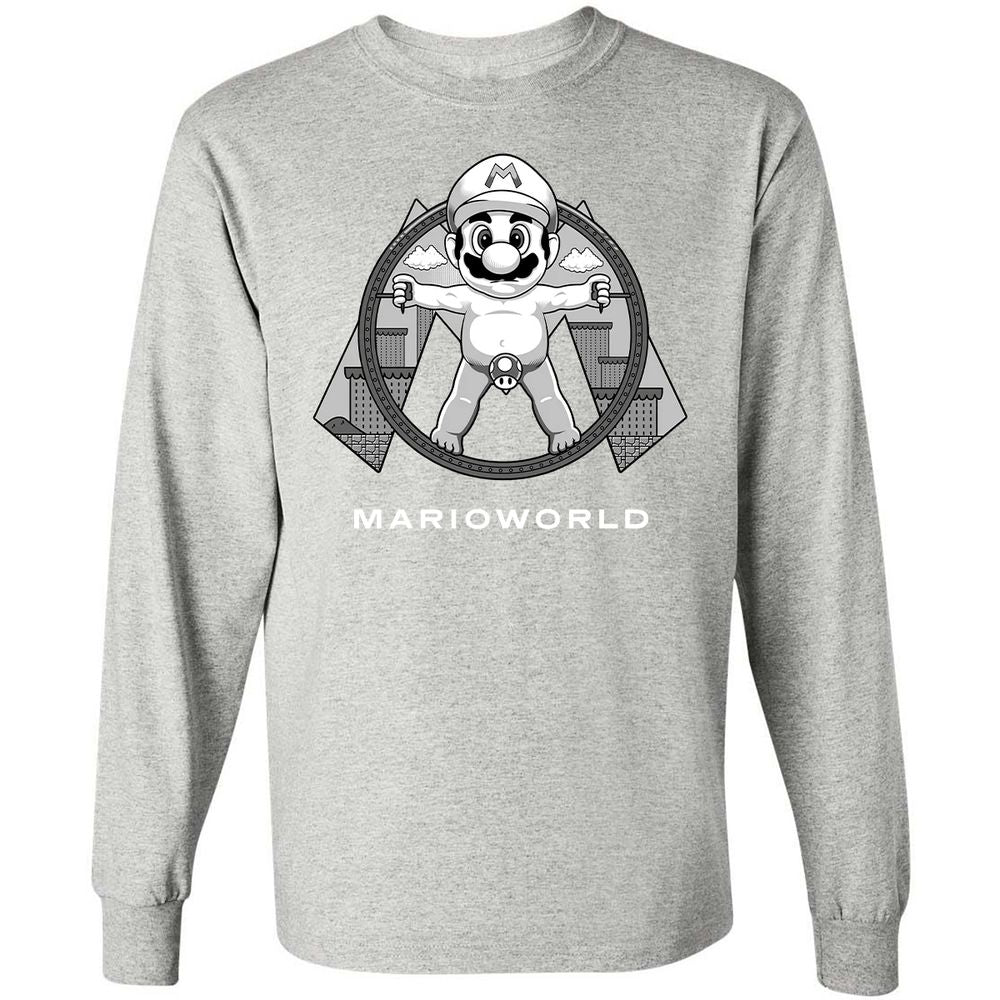 Long Sleeve T-Shirt - 2A5V9WT8 - Ash - 7