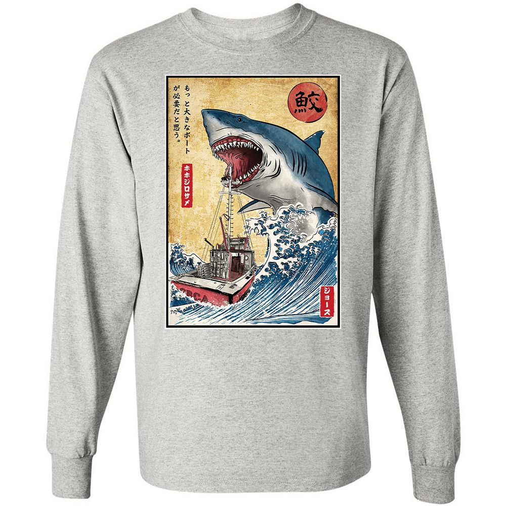 Long Sleeve T-Shirt - 1WSCMDT2 - Ash - 7