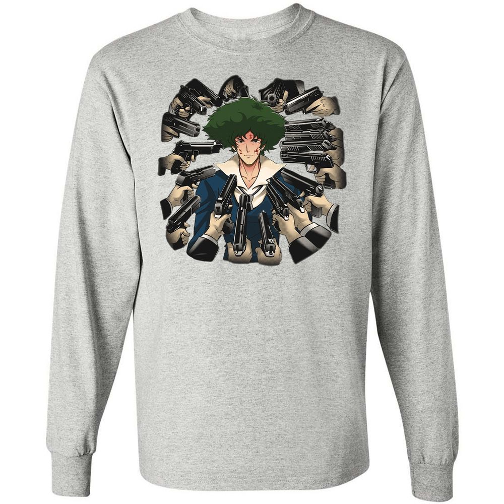 Long Sleeve T-Shirt - HWVU1DAR - Ash - 7