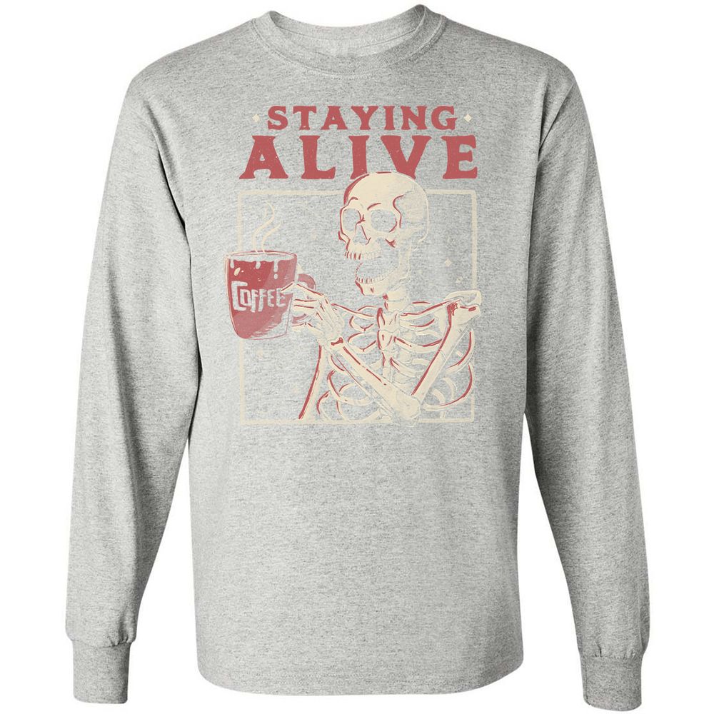 Long Sleeve T-Shirt - CCZ4ZL75 - Ash - 7