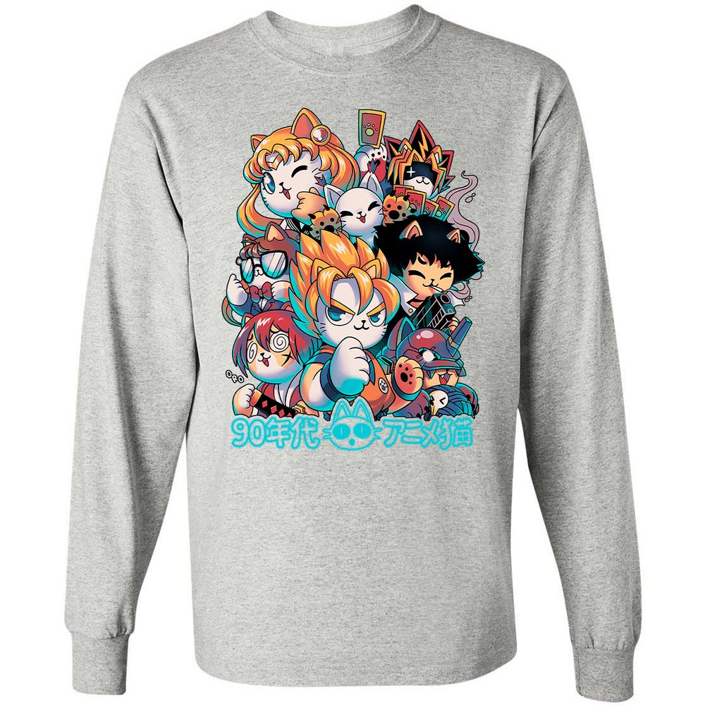 Long Sleeve T-Shirt - ERXVQSH7 - Ash - 7