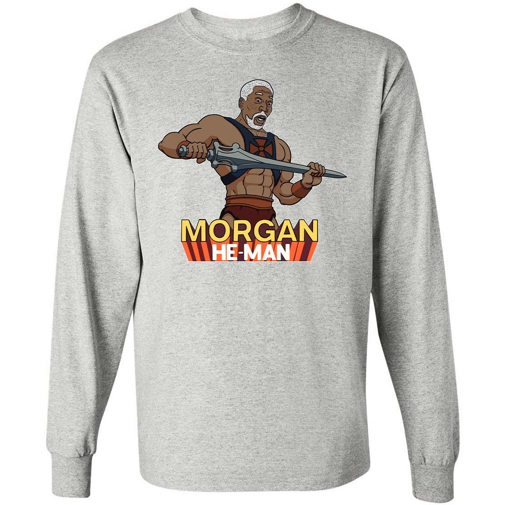 Long Sleeve T-Shirt - YXSGZR9C - Ash - 7