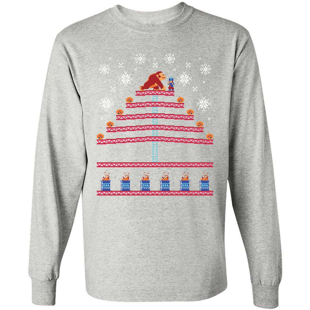 Long Sleeve T-Shirt - HX83U8JE - Ash - 7