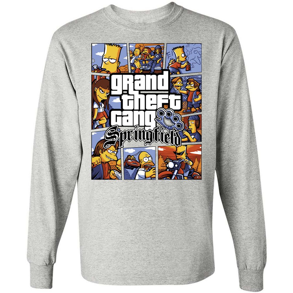 Long Sleeve T-Shirt - CAPK1WB9 - Ash - 7