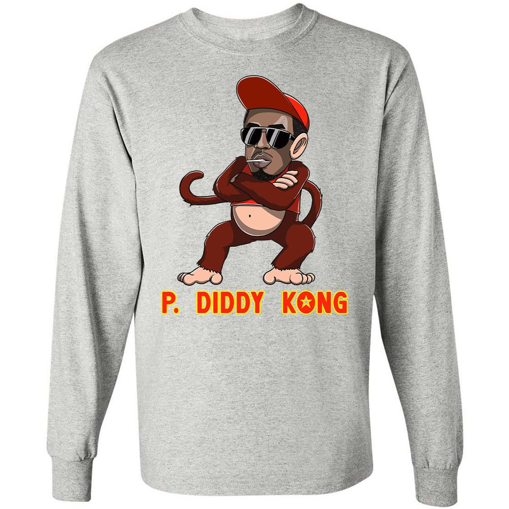 Long Sleeve T-Shirt - 3Q8J9AB7 - Ash - 7