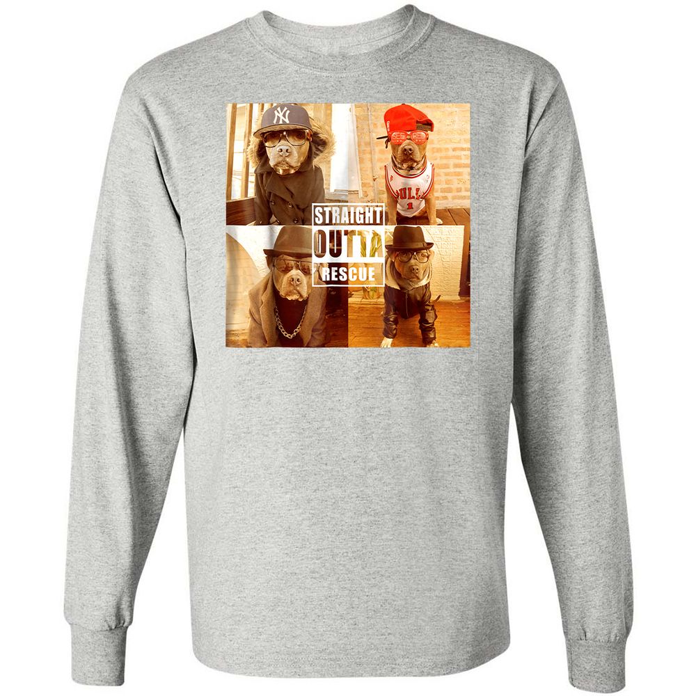 Long Sleeve T-Shirt - P9WYFMK6 - Ash - 7