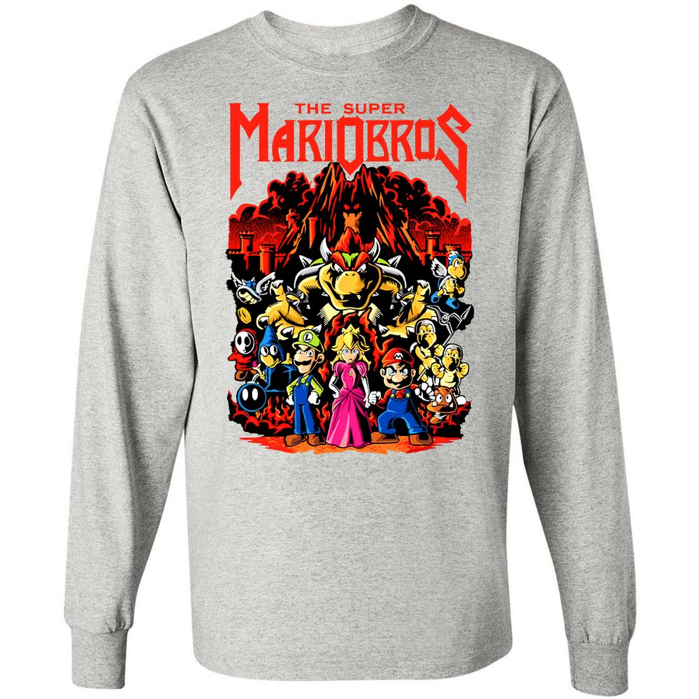 Long Sleeve T-Shirt - 8ZMR8XPP - Ash - 7