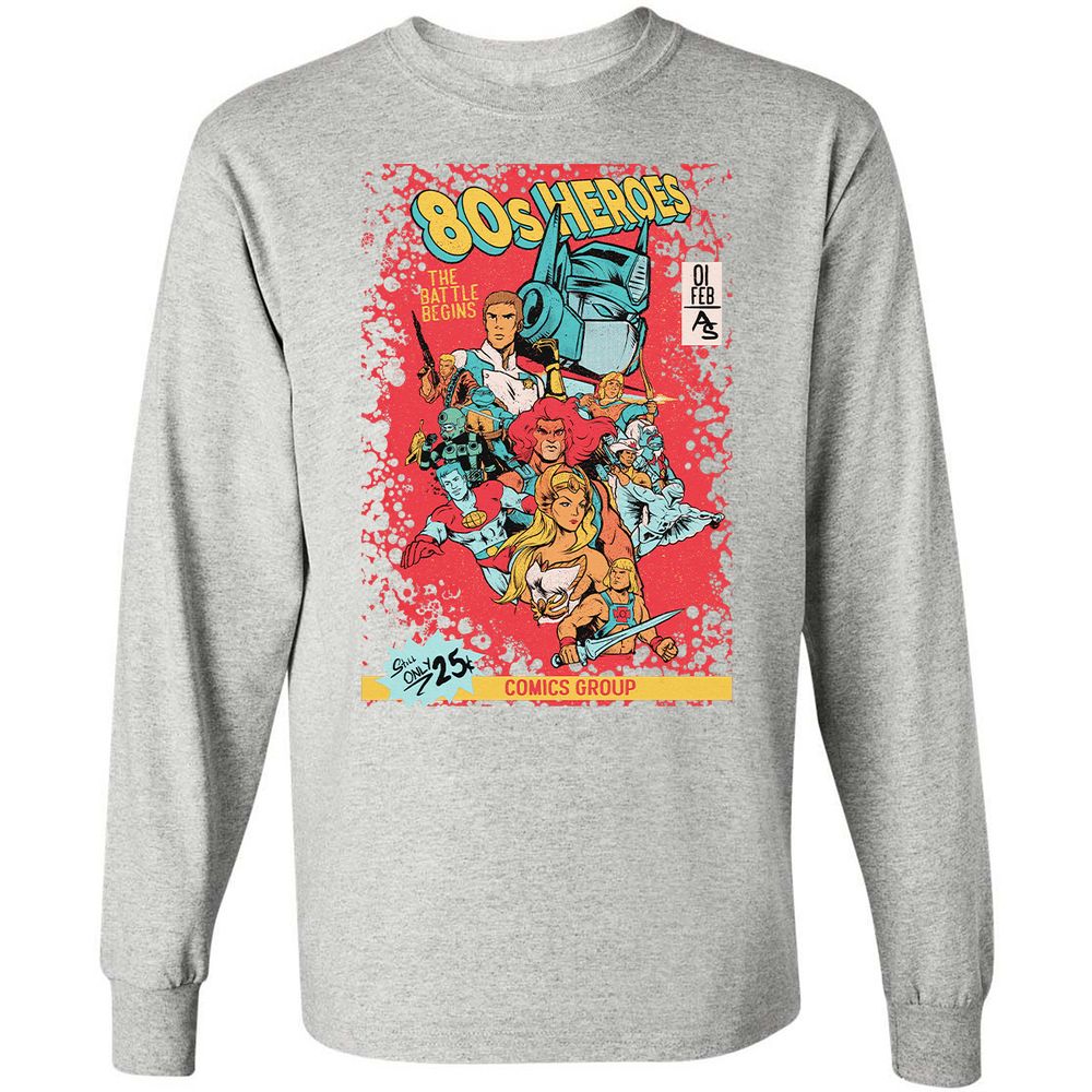 Long Sleeve T-Shirt - 8ZK34V5G - Ash - 7