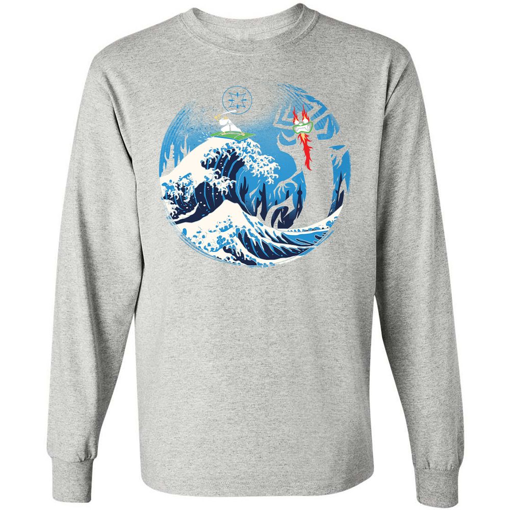 Long Sleeve T-Shirt - 68FD9F8U - Ash - 7