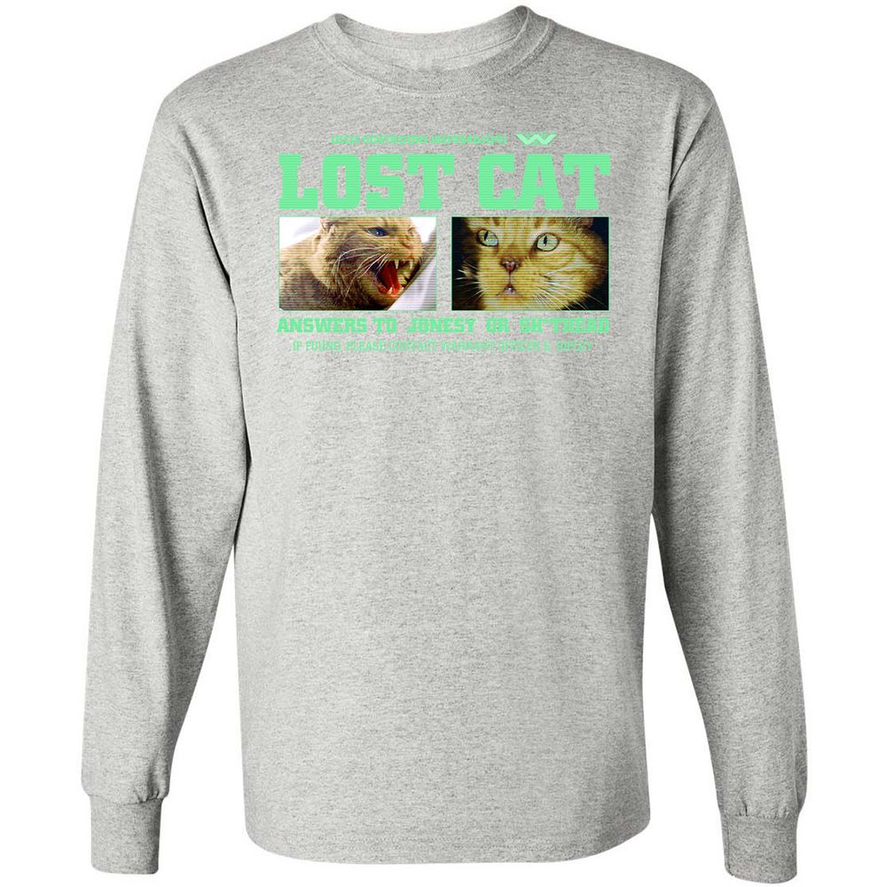 Long Sleeve T-Shirt - LBY2UQNJ - Ash - 7