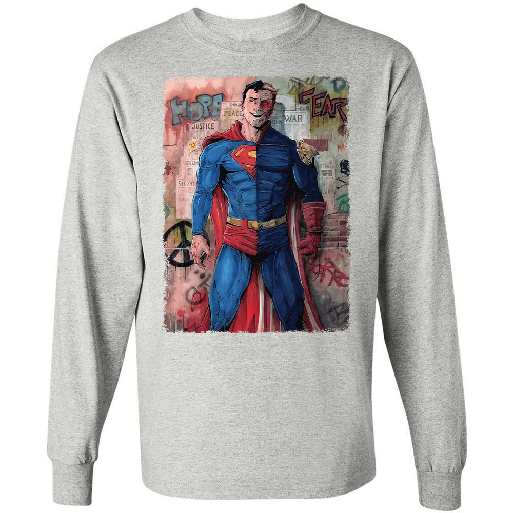 Long Sleeve T-Shirt - N3K6SKZH - Ash - 7