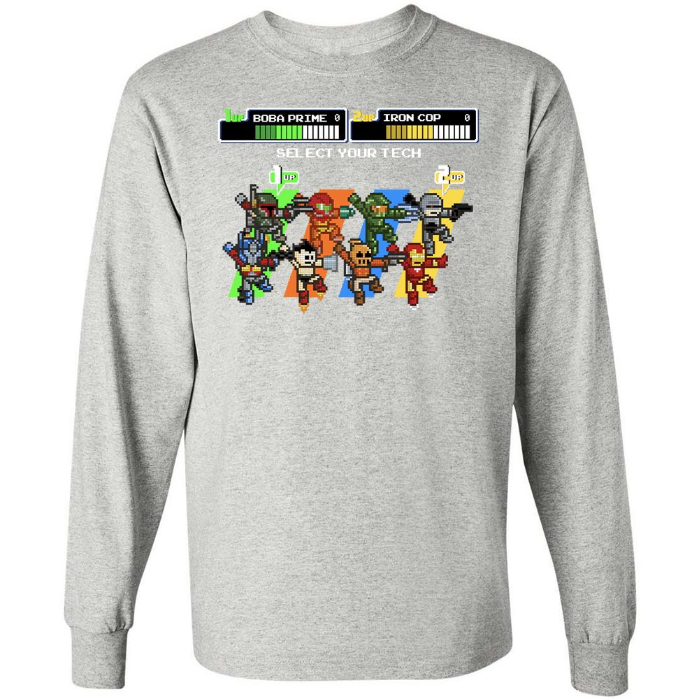 Long Sleeve T-Shirt - XS4SL3U9 - Ash - 7