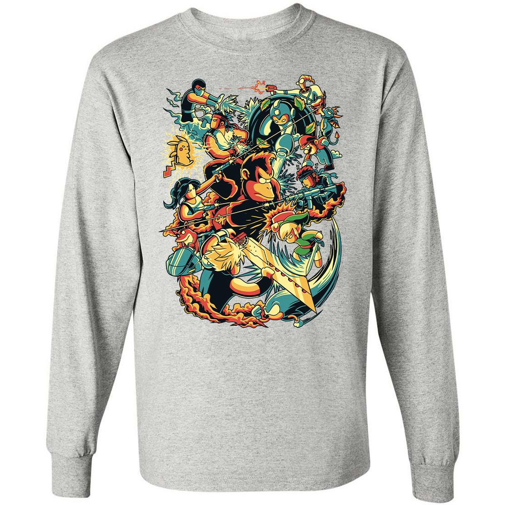 Long Sleeve T-Shirt - QUL1BU37 - Ash - 7