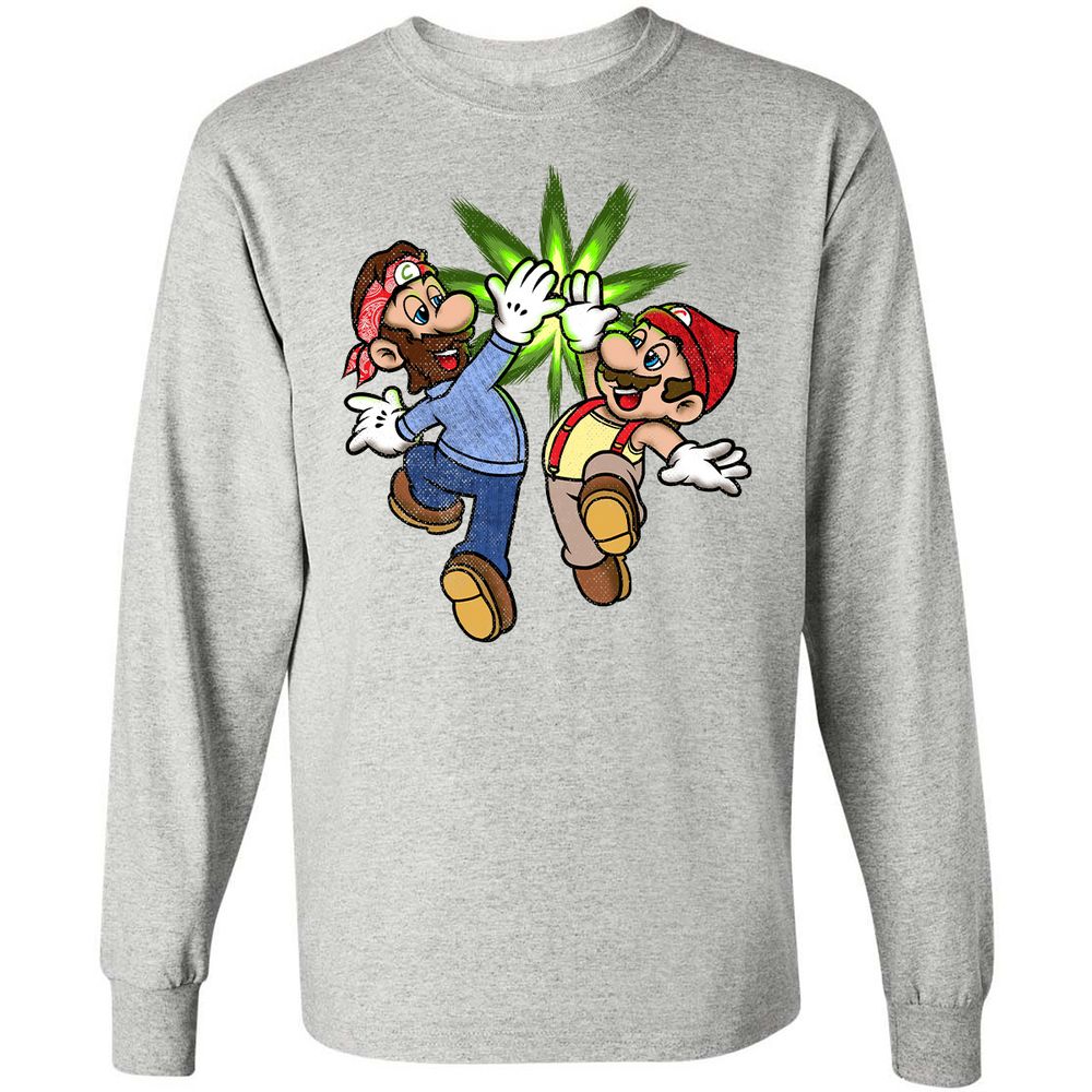 Long Sleeve T-Shirt - DJRV7U4Z - Ash - 7