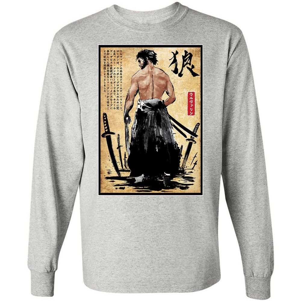 Long Sleeve T-Shirt - WLAHSB6H - Ash - 7