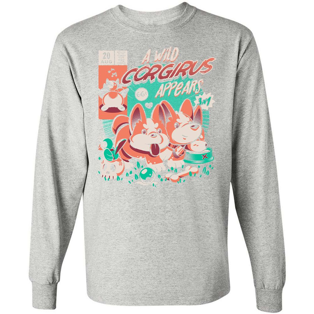 Long Sleeve T-Shirt - K7EAMQN4 - Ash - 7