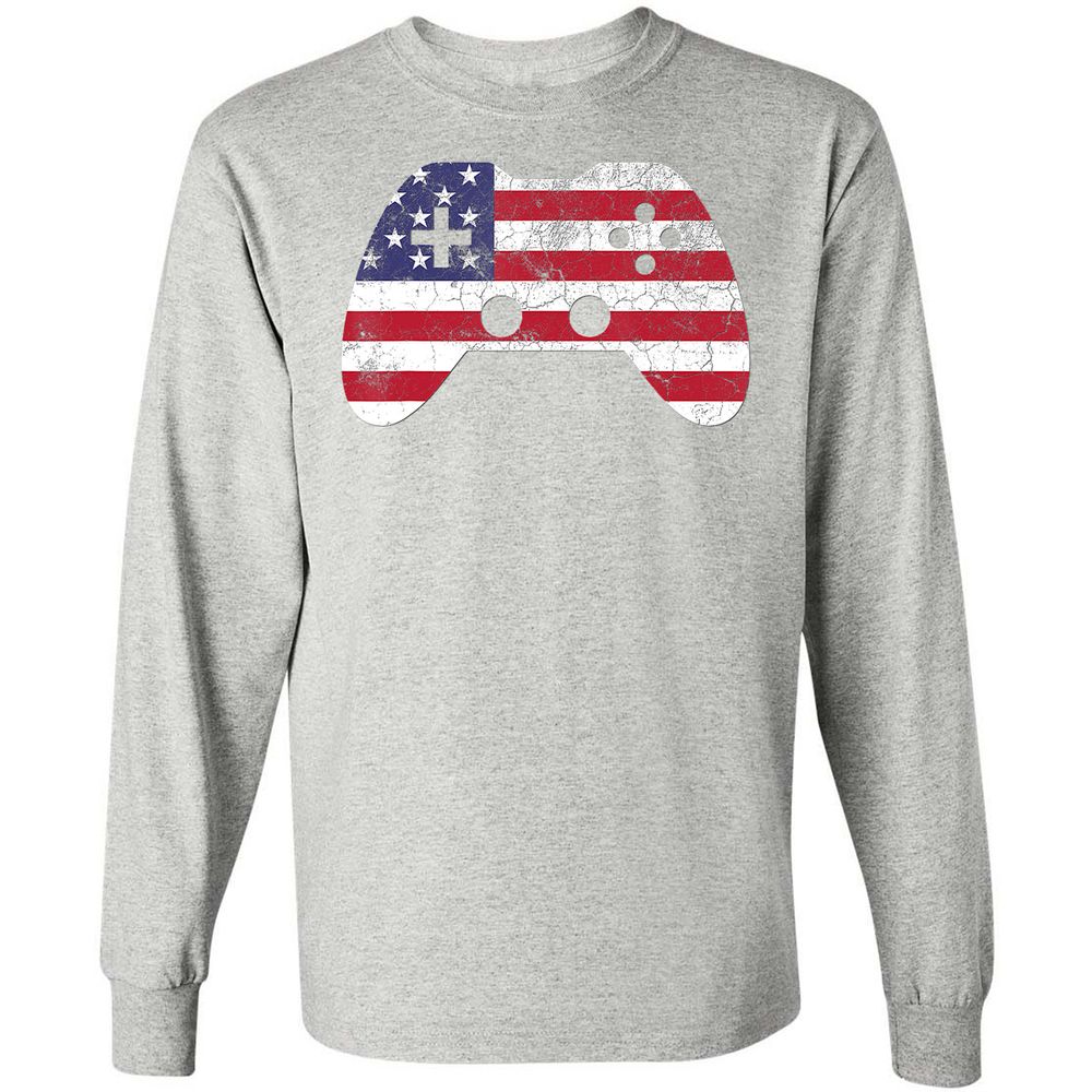 Long Sleeve T-Shirt - E6V3TYSQ - Ash - 7