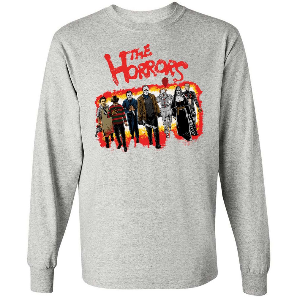 Long Sleeve T-Shirt - 98S7D8GK - Ash - 7