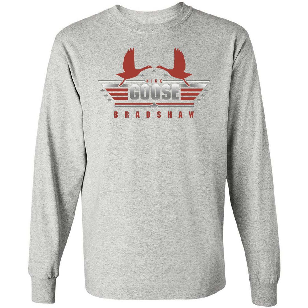 Long Sleeve T-Shirt - CRCXMXRD - Ash - 7