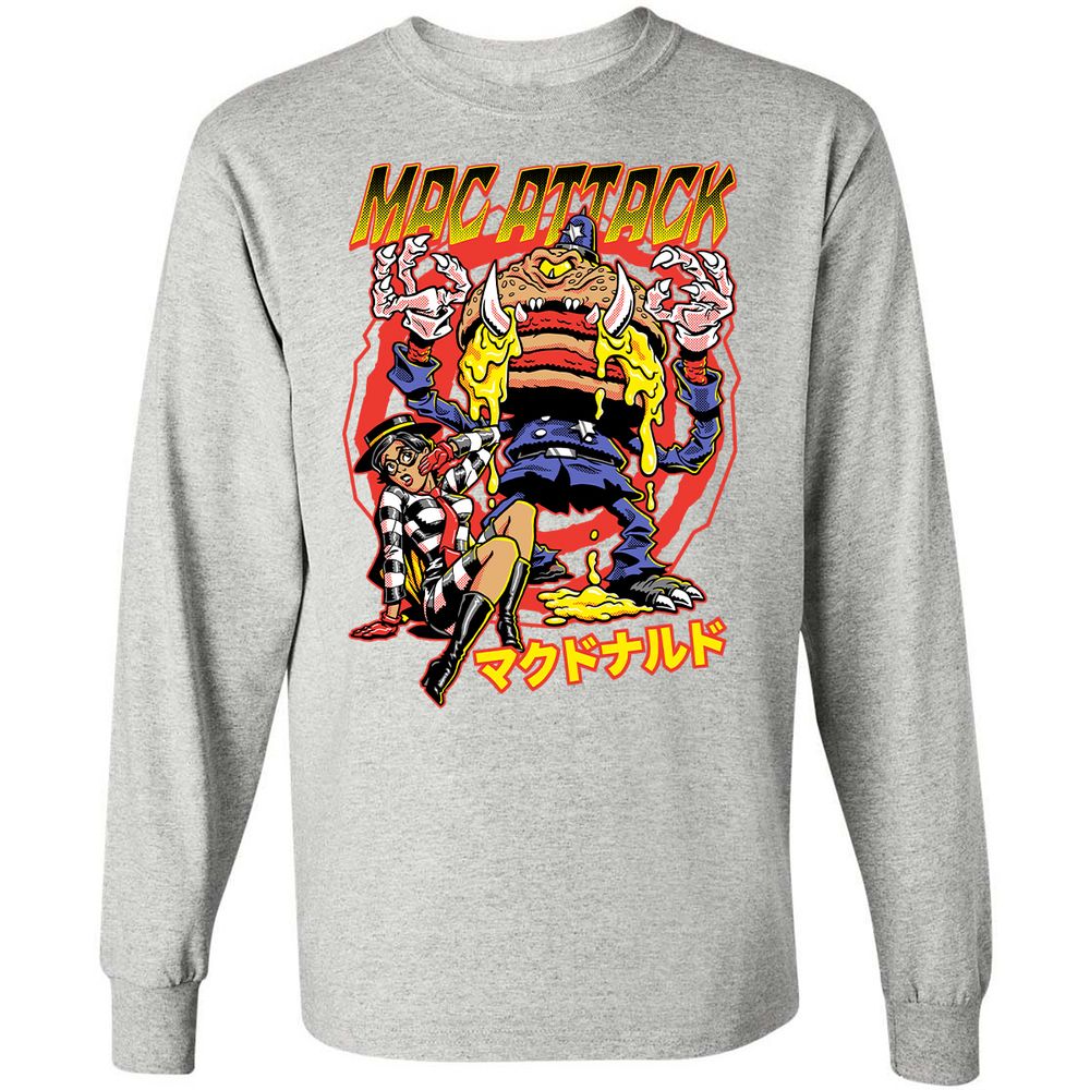 Long Sleeve T-Shirt - GWKB8QW8 - Ash - 7