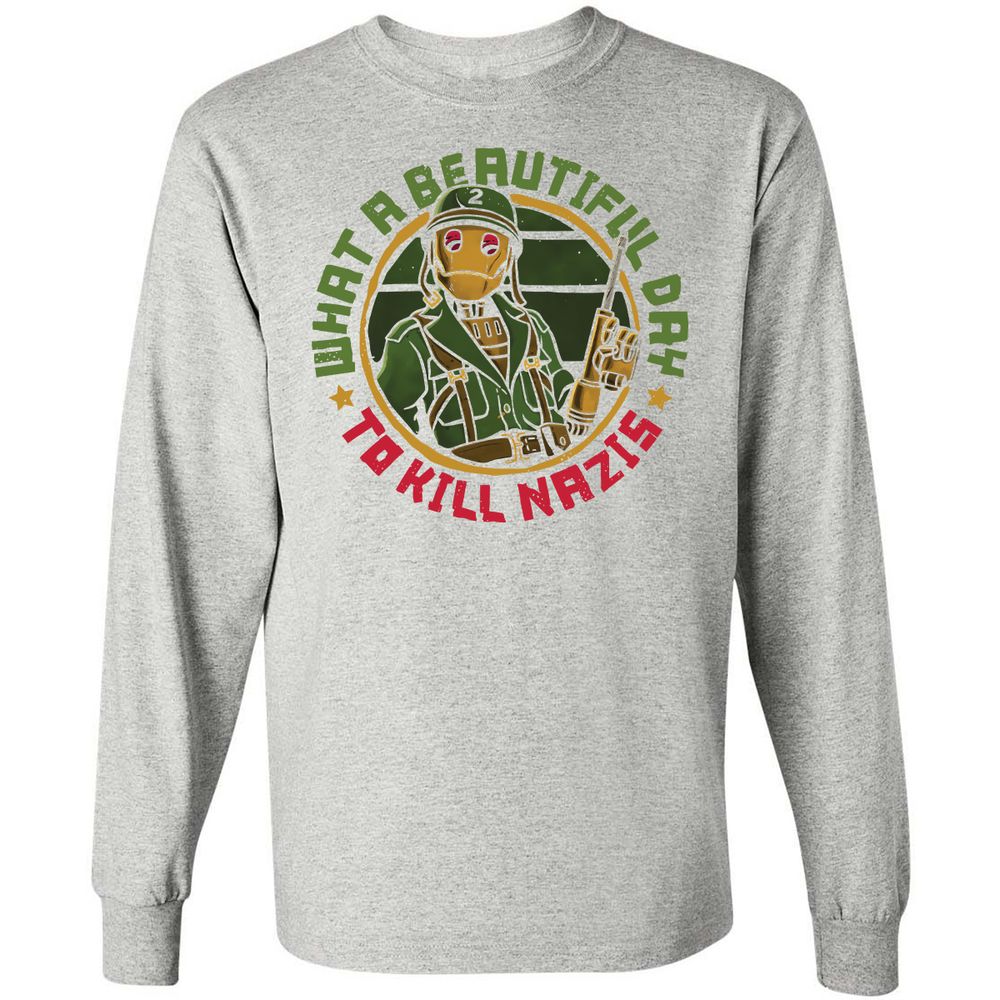 Long Sleeve T-Shirt - BHNA1P4Q - Ash - 7