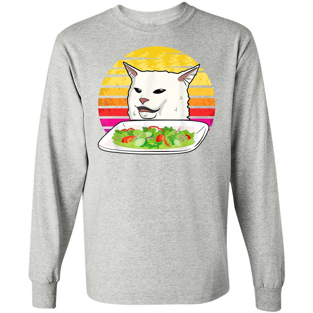 Long Sleeve T-Shirt - P2M5EKQ6 - Ash - 7