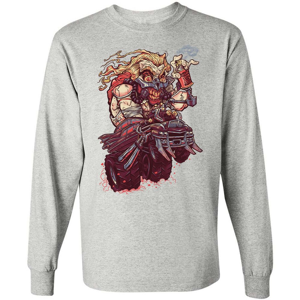 Long Sleeve T-Shirt - NFW74JVA - Ash - 7