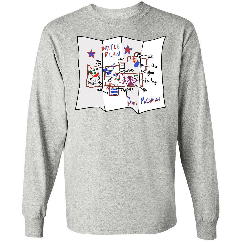Long Sleeve T-Shirt - VJQUJWR3 - Ash - 7