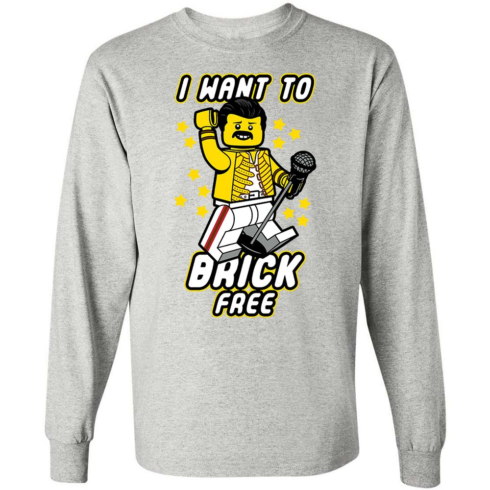 Long Sleeve T-Shirt - WJF8TASY - Ash - 7