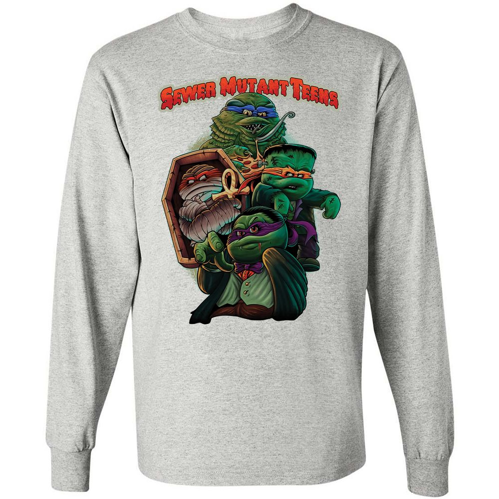 Long Sleeve T-Shirt - VQNUCBD5 - Ash - 7