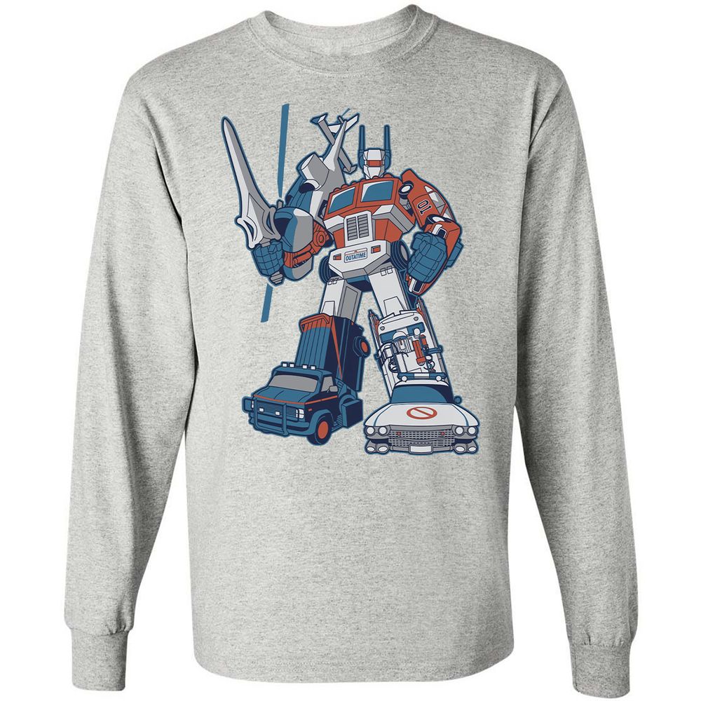 Long Sleeve T-Shirt - RFGZE3G5 - Ash - 7