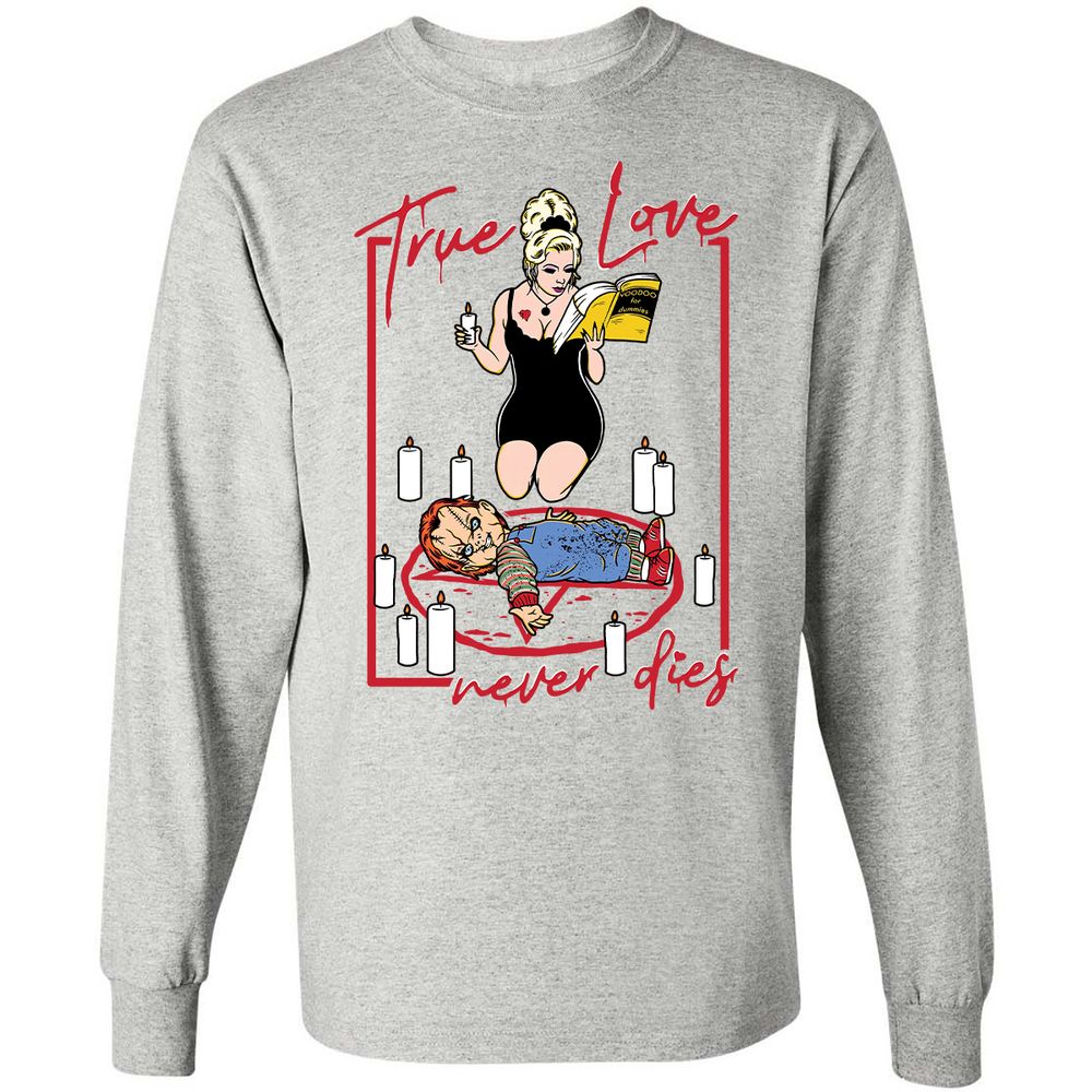 Long Sleeve T-Shirt - 98XA5SKP - Ash - 7